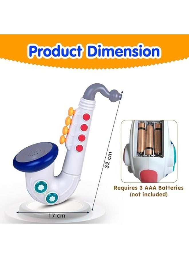 Kids Musical Saxophone Toy with Lights & Sounds – Interactive Toy Instrument for Children - Image 5